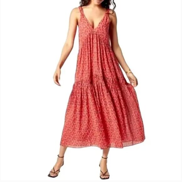 Joie Dresses & Skirts - Joie Bondi Tiered Maxi Dress Sleeveless Cotton In Tea Rose